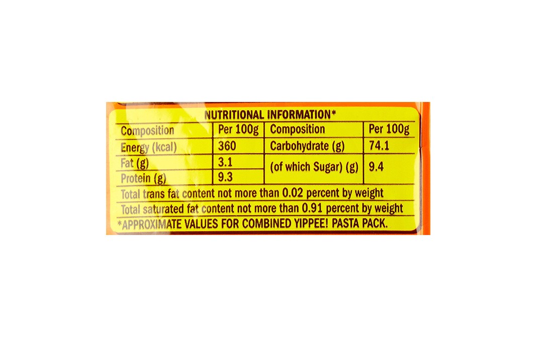Sunfeast YiPPee Masala Tricolor Pasta   Pack  35 grams